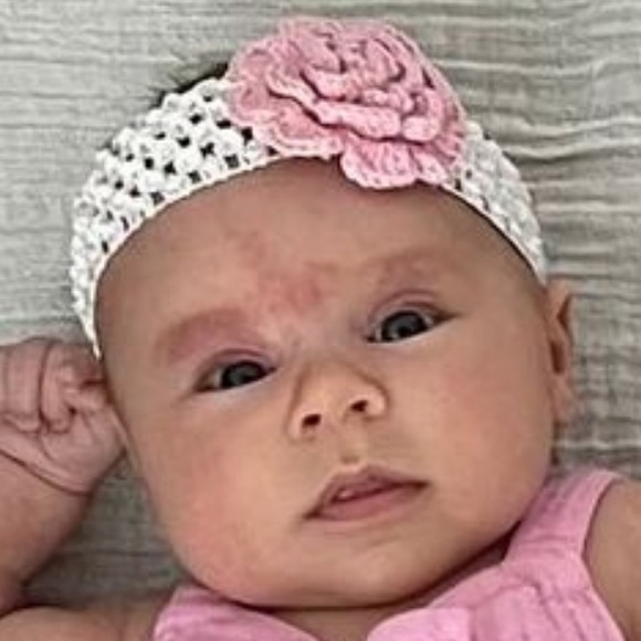 Baby / little girl pink headband - Picture 8 of 8